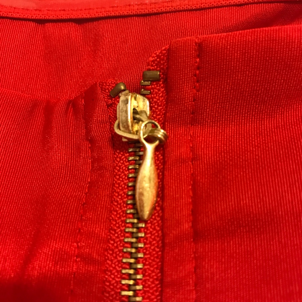 Strapless Little Red Dress with Zipper forever21 - Picture 4 of 6